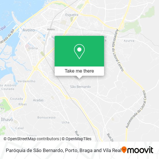 Paróquia de São Bernardo mapa