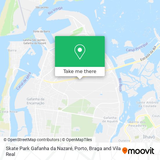 Skate Park Gafanha da Nazaré mapa