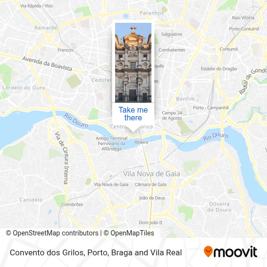 Convento dos Grilos map