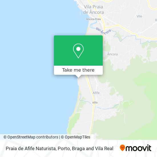 Praia de Afife Naturista map