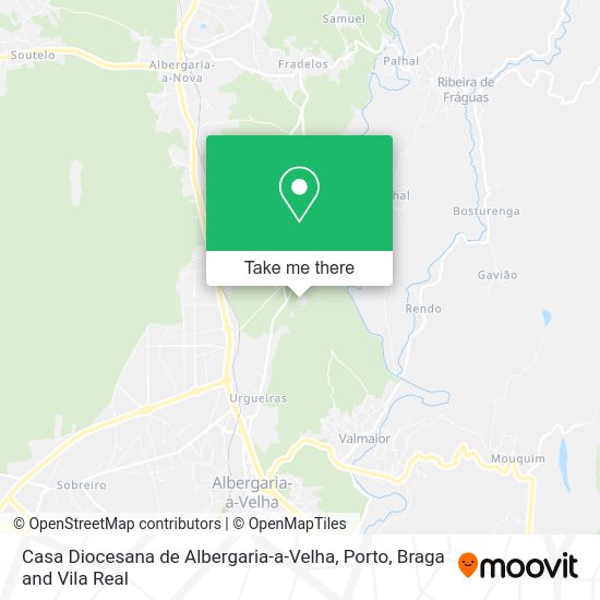 Casa Diocesana de Albergaria-a-Velha mapa