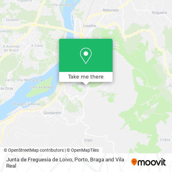 Junta de Freguesia de Loivo map