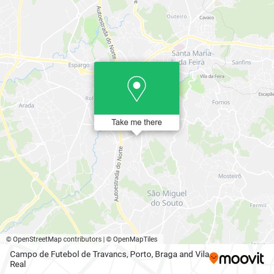 Campo de Futebol de Travancs map