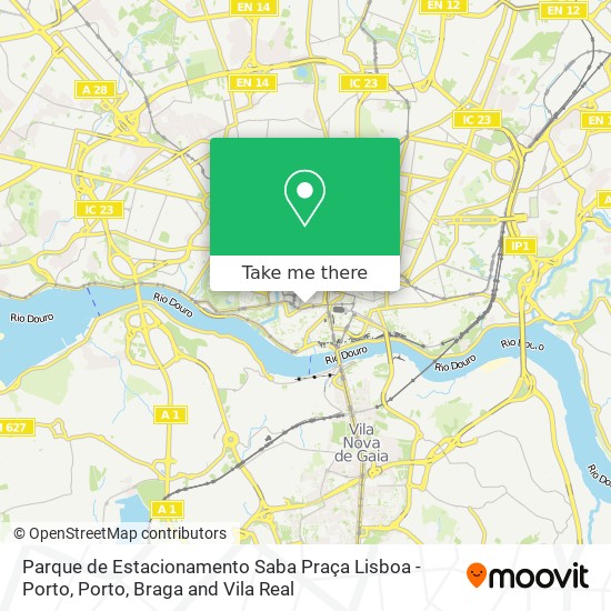 Parque de Estacionamento Saba Praça Lisboa - Porto map