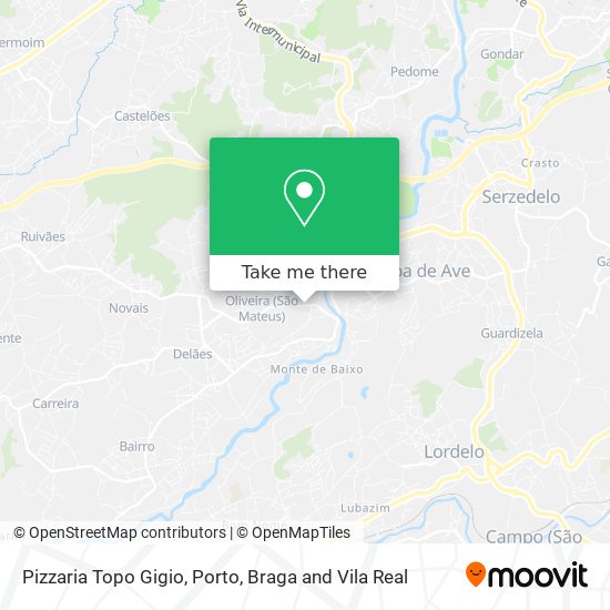 Pizzaria Topo Gigio mapa
