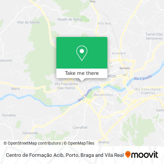 Centro de Formação Acib mapa