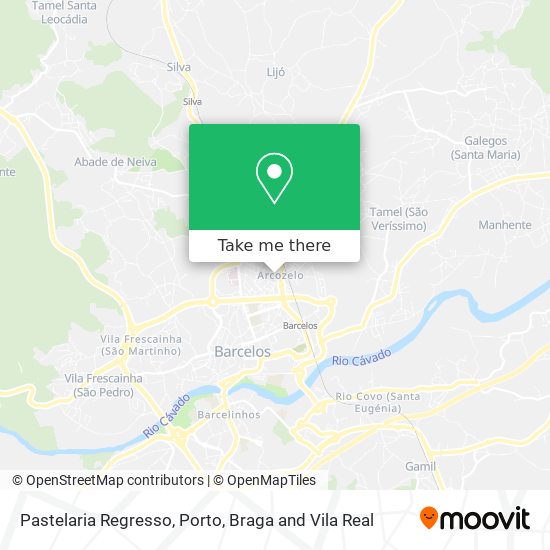 Pastelaria Regresso mapa