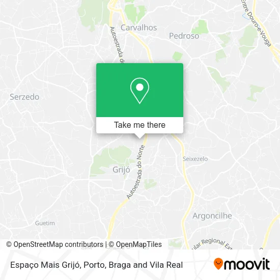 Espaço Mais Grijó map