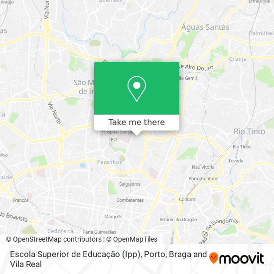 Escola Superior de Educação (Ipp) mapa