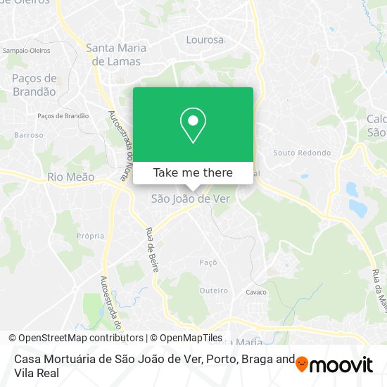 Casa Mortuária de São João de Ver map