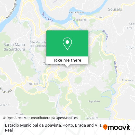 Estádio Municipal da Boavista mapa