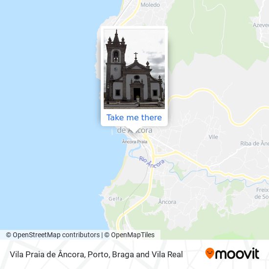 Vila Praia de Âncora mapa