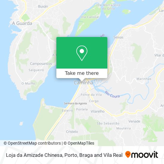 Loja da Amizade Chinesa mapa
