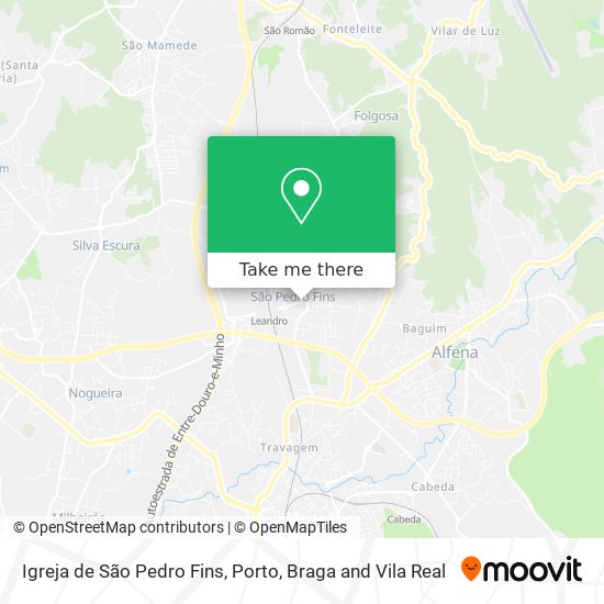 Igreja de São Pedro Fins map