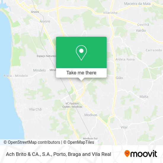 Ach Brito & CA., S.A. map