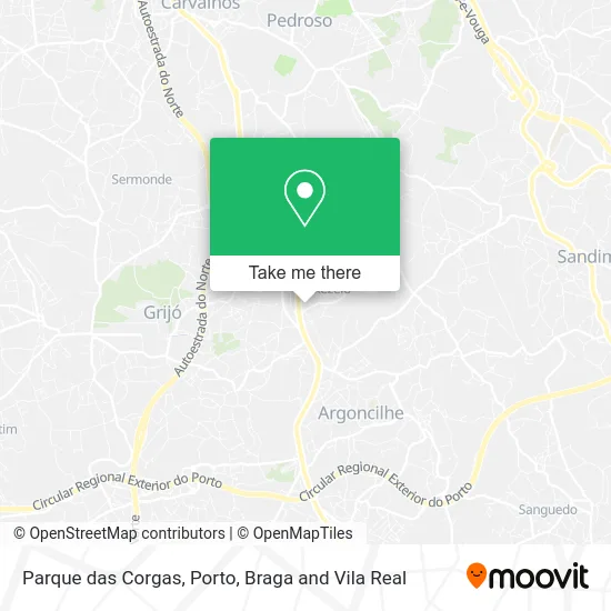 Parque das Corgas map