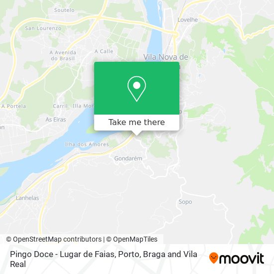 Pingo Doce - Lugar de Faias map