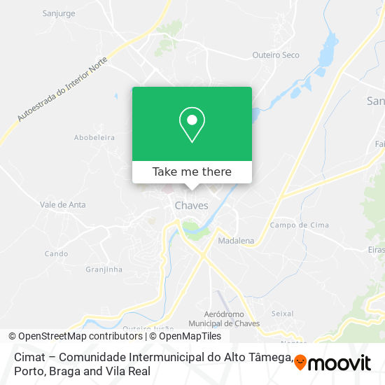 Cimat – Comunidade Intermunicipal do Alto Tâmega map