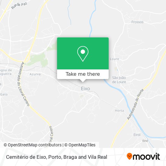Cemitério de Eixo mapa