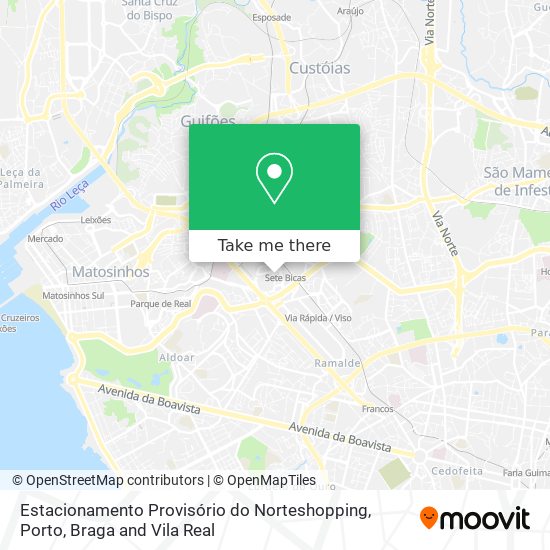 Estacionamento Provisório do Norteshopping map