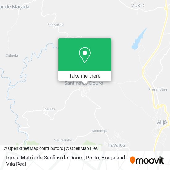 Igreja Matriz De Sanfins Do Douro mapa