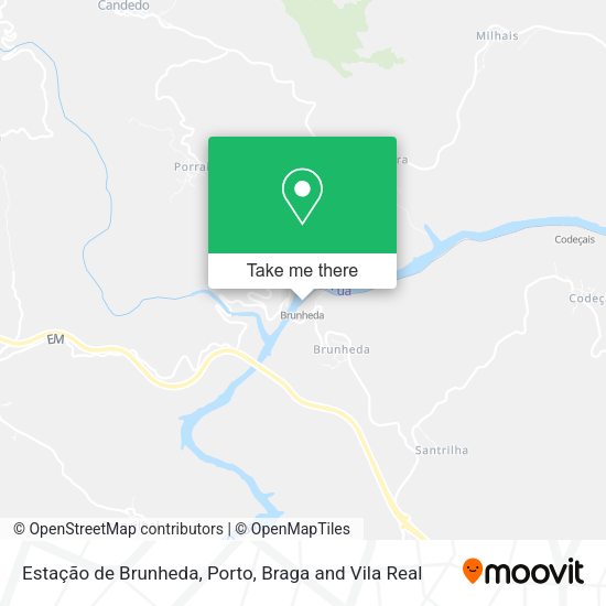 Estação de Brunheda mapa
