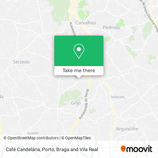 Café Candelária mapa
