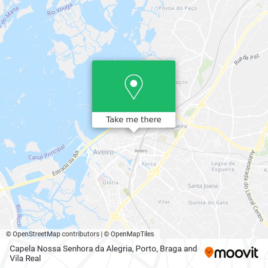 Capela Nossa Senhora da Alegria mapa