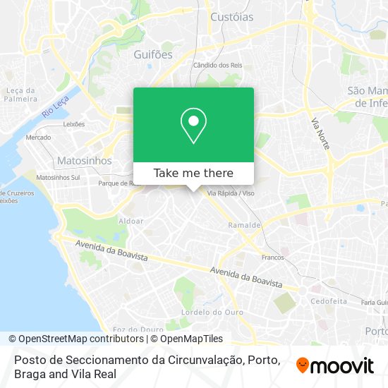 Posto de Seccionamento da Circunvalação mapa