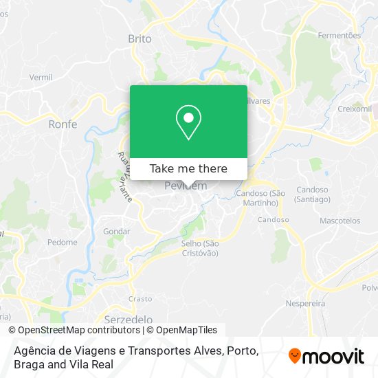 Agência de Viagens e Transportes Alves mapa