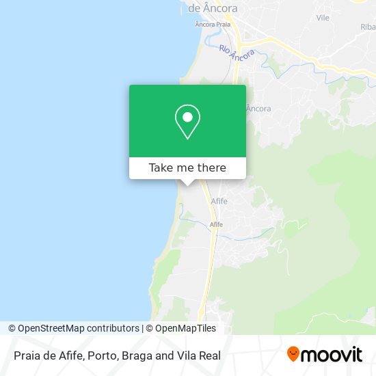 Praia de Afife map