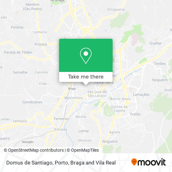Domus de Santiago map