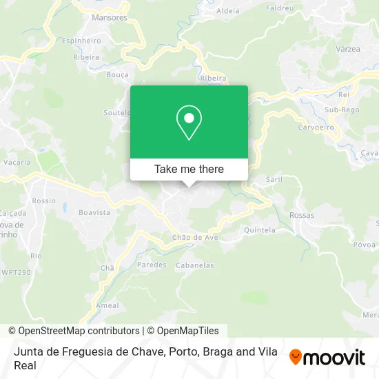 Junta de Freguesia de Chave map