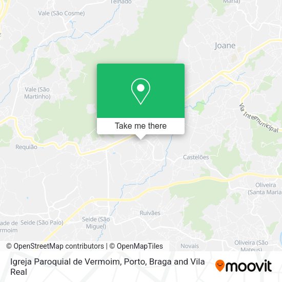 Igreja Paroquial de Vermoim map