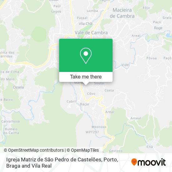 Igreja Matriz de São Pedro de Castelões mapa
