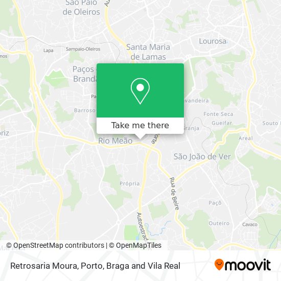 Retrosaria Moura mapa
