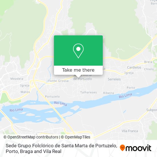 Sede Grupo Folclórico de Santa Marta de Portuzelo map