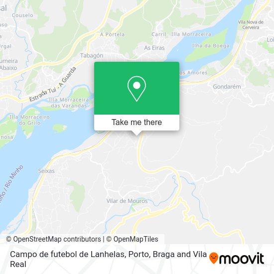 Campo de futebol de Lanhelas map