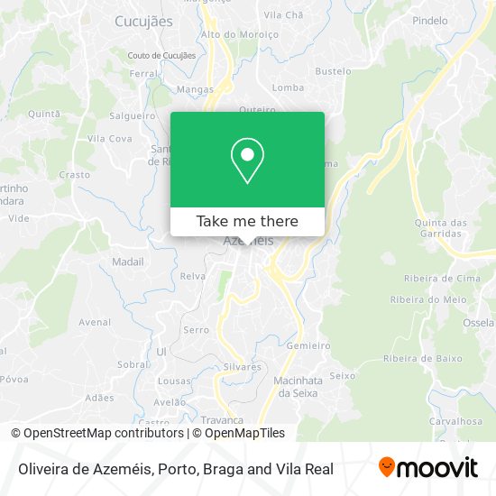 Oliveira de Azeméis map