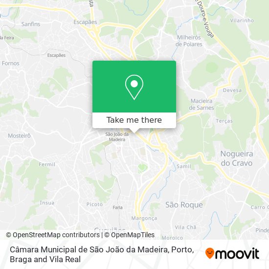 Câmara Municipal de São João da Madeira map