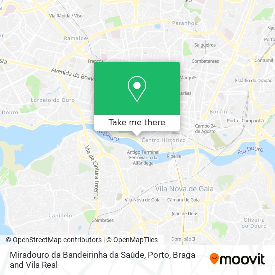 Miradouro da Bandeirinha da Saúde map