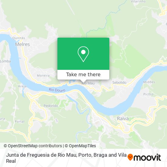 Junta de Freguesia de Rio Mau map