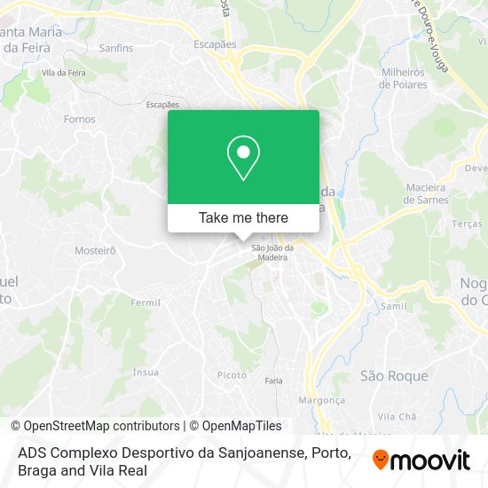 ADS Complexo Desportivo da Sanjoanense map