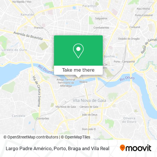 Largo Padre Américo mapa
