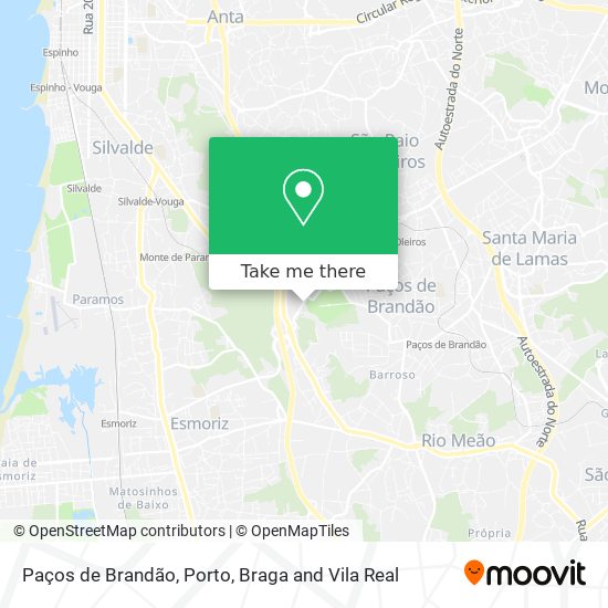 Paços de Brandão map