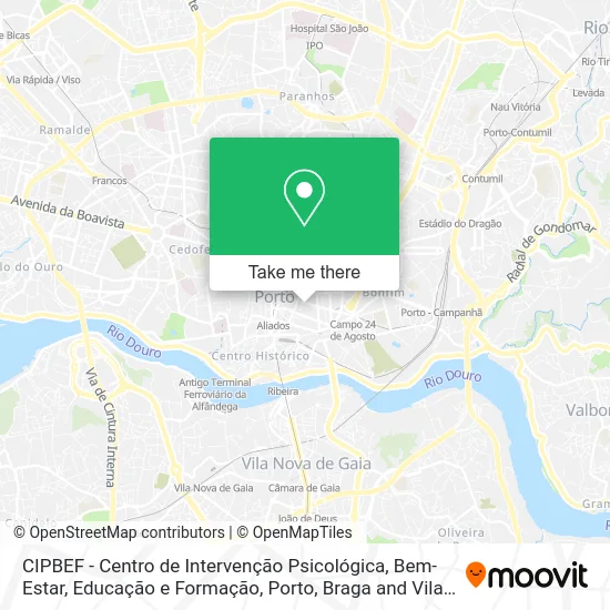 CIPBEF - Centro de Intervenção Psicológica, Bem-Estar, Educação e Formação map