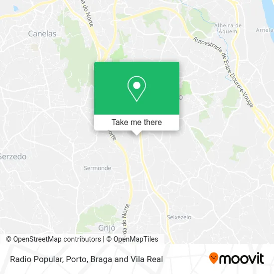 Radio Popular map