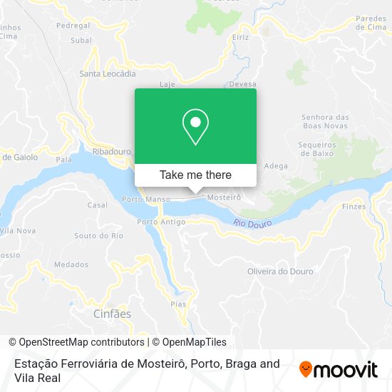 Estação Ferroviária de Mosteirô map