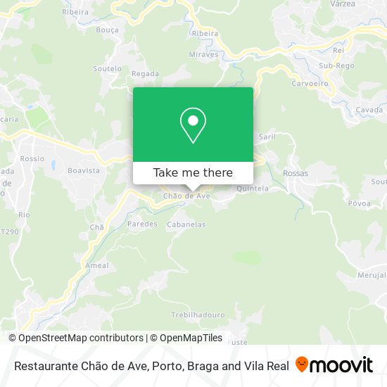 Restaurante Chão de Ave mapa