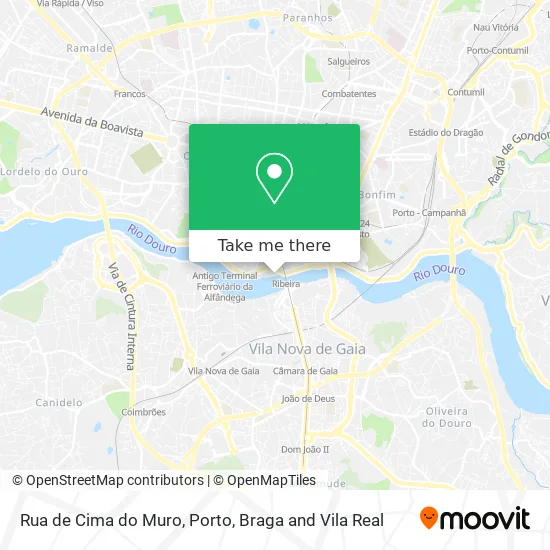 Rua de Cima do Muro map